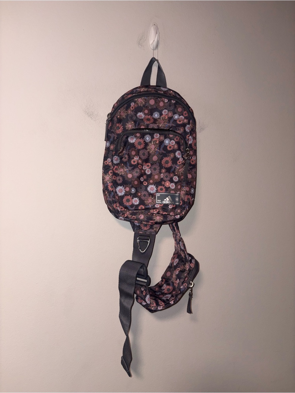 Adidas Floral Crossbody Backpack